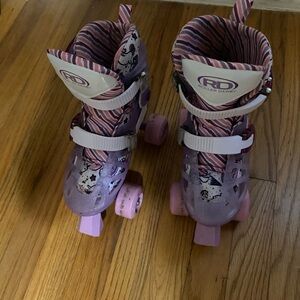 Kids' Pink and Purple Roller Skates